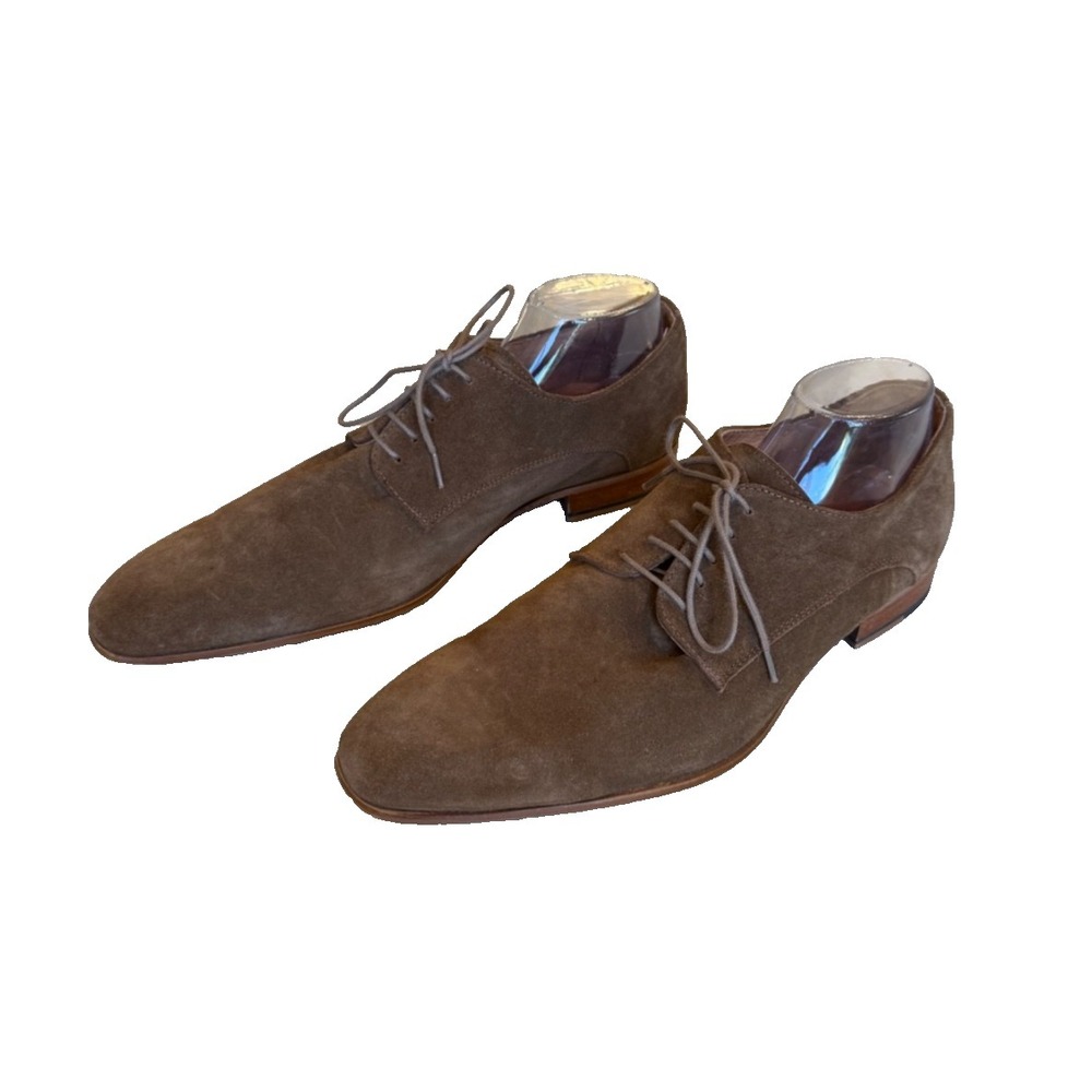 Van Dalen - Men's Brown Suede Oxford Shoes; Made in Portugal; EU 46; US 12‎